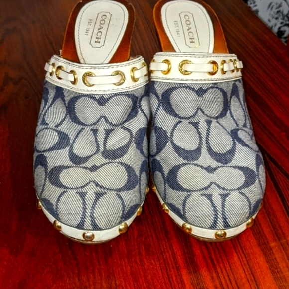 Coach Denim Clogg - Picture 1 of 7